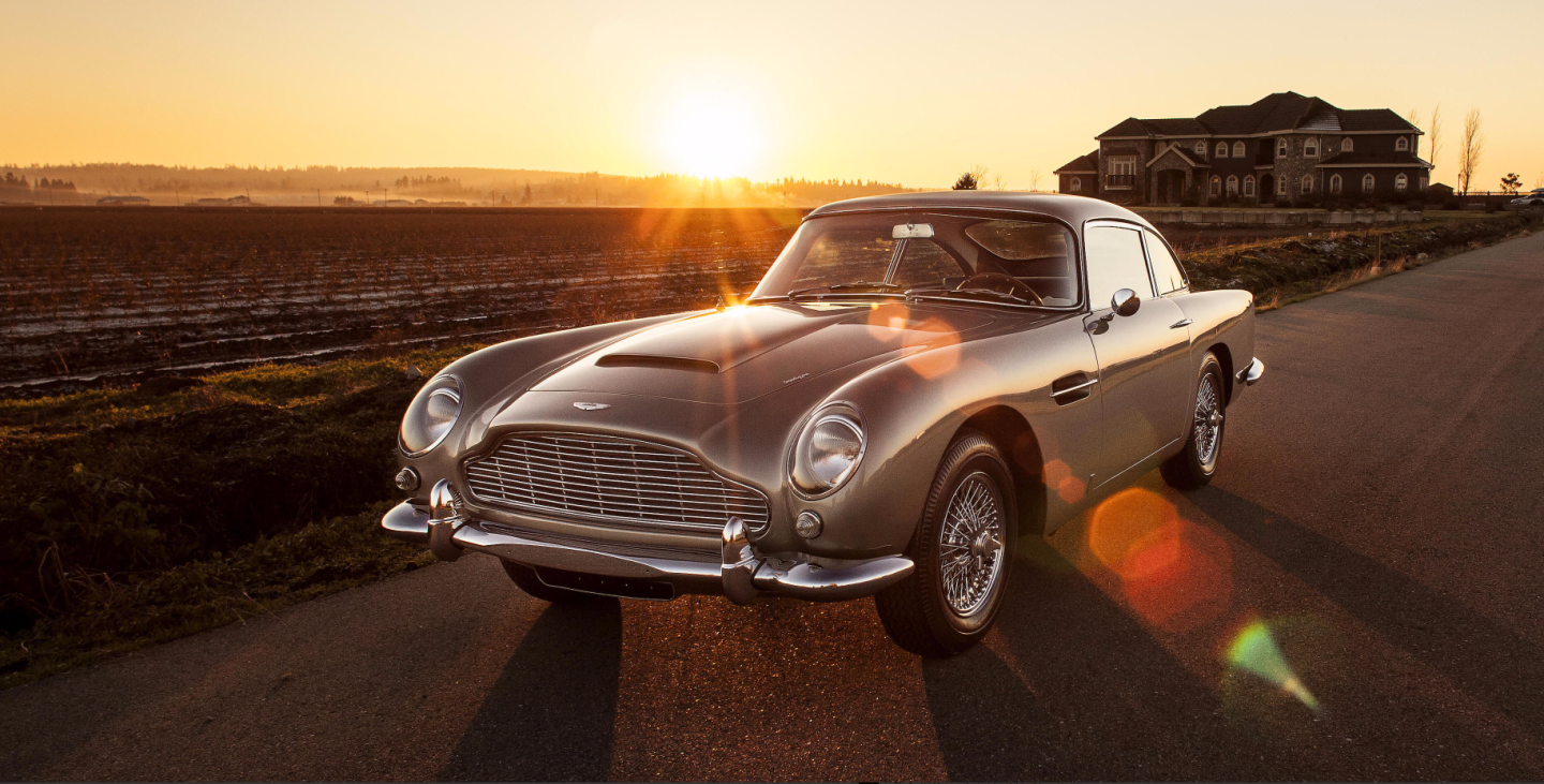 This 1964 Aston Martin DB5 Sports Saloon has an estimated price: $800,000 to $1,100,000