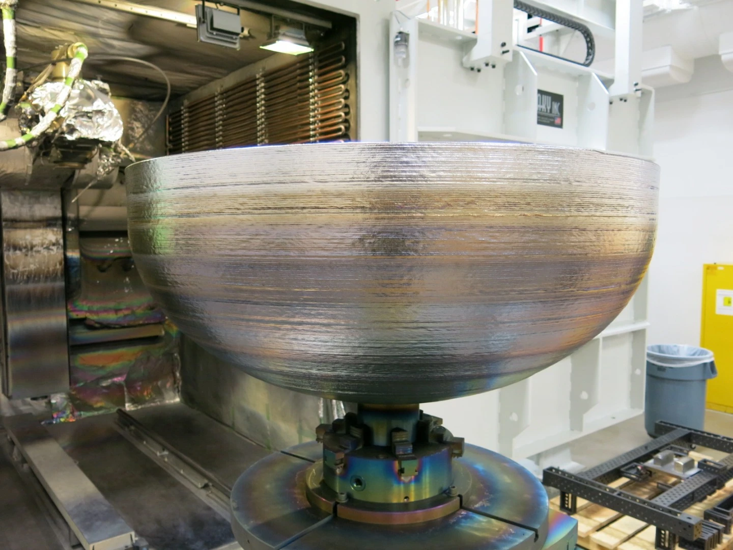 Lockheed Martin has 3D printed its largest items ever: titanium domes designed to cap off fuel tanks for satellites