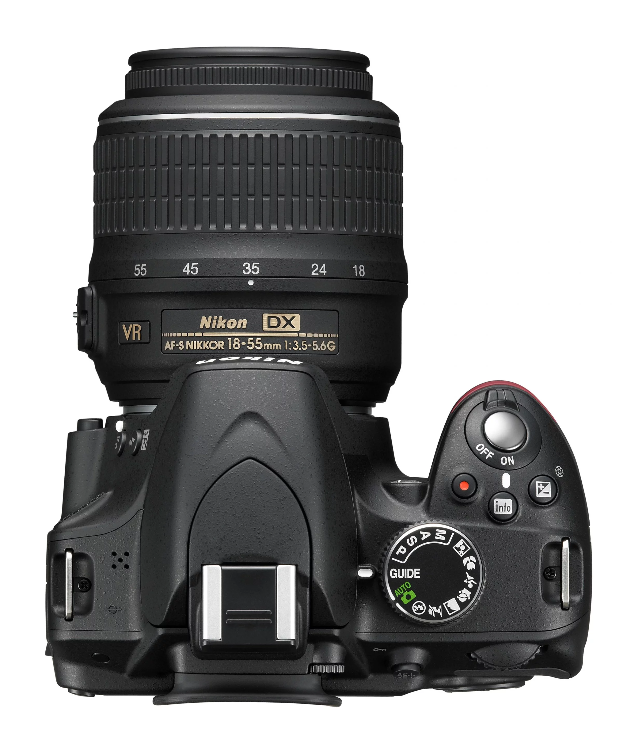 The Nikon D3200 HD-SLR has a DX-format CMOS sensor and shoots Full HD (1080p)