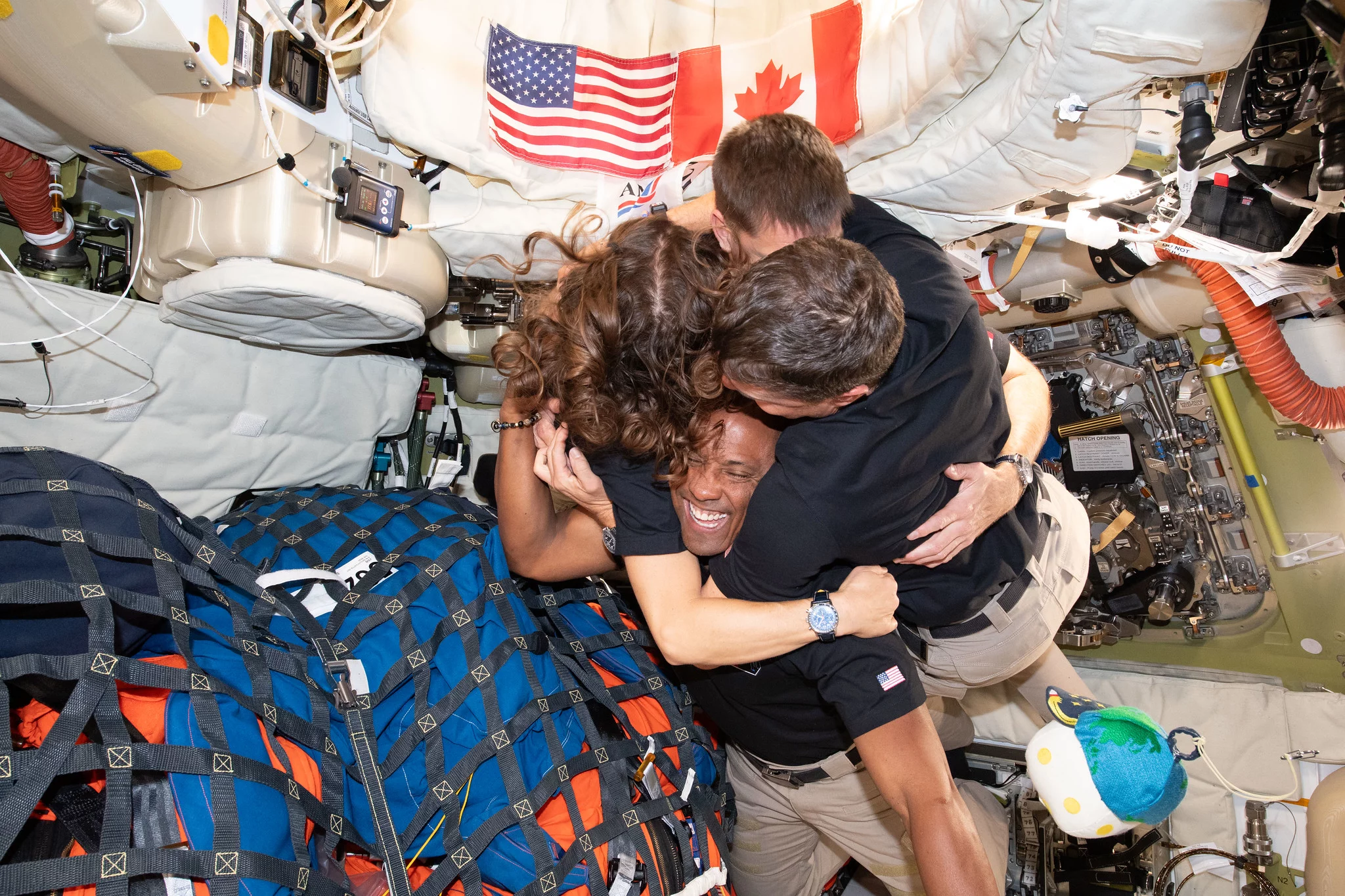 The Artemis II crew show each other some love