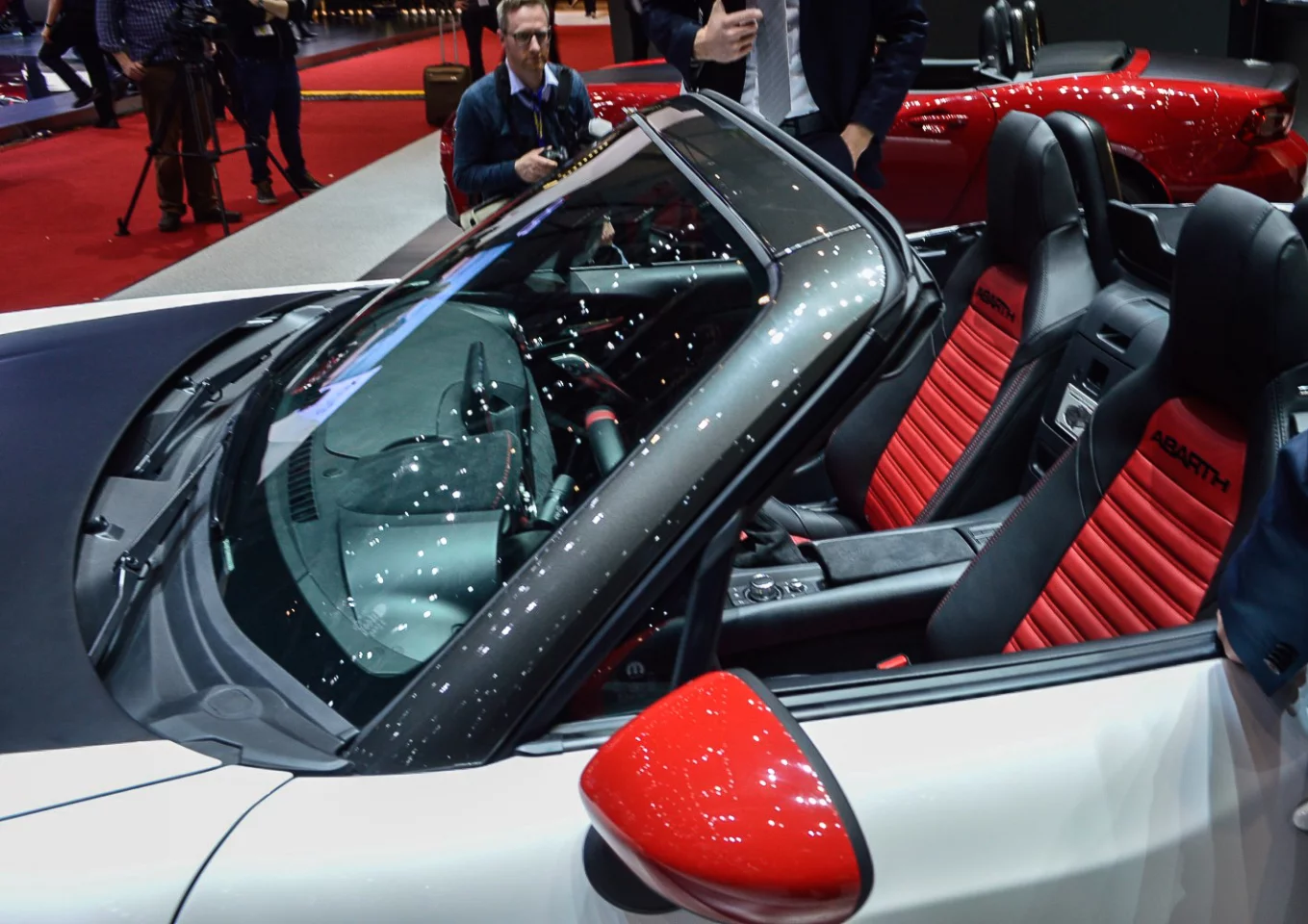 The Abarth 124 will be available in five exclusive colors including Turini 1975 White, Costa Brava 1972 Red, Isola d’Elba 1974 Blue, Portogallo 1974 Grey, and San Marino 1972 Black