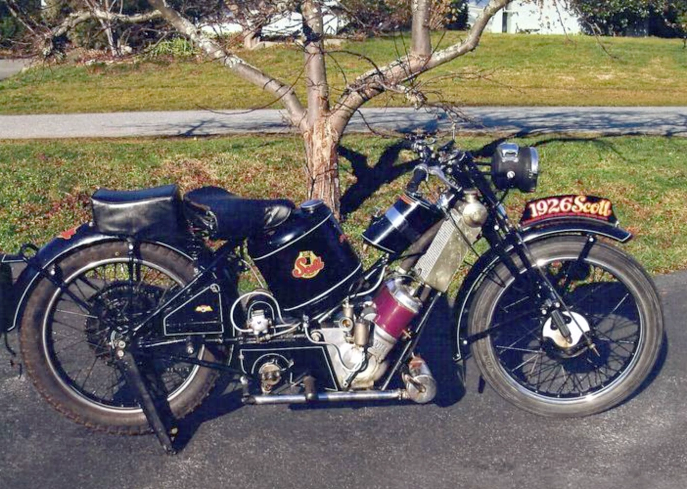 Yet another example of the McQueen factor and its multiplier effect. This ex.Steve McQueen/Von Dutch 1929 Scott Flying Squirrel fetched US$276,000 in June 2009 at an Yet another example of the McQueen factor and its multiplier effect. This ex.Steve McQueen/Von Dutch 1929 Scott Flying Squirrel fetched US$276,000 in June 2009 at an Antiquorum auction in New York. auction in New York.