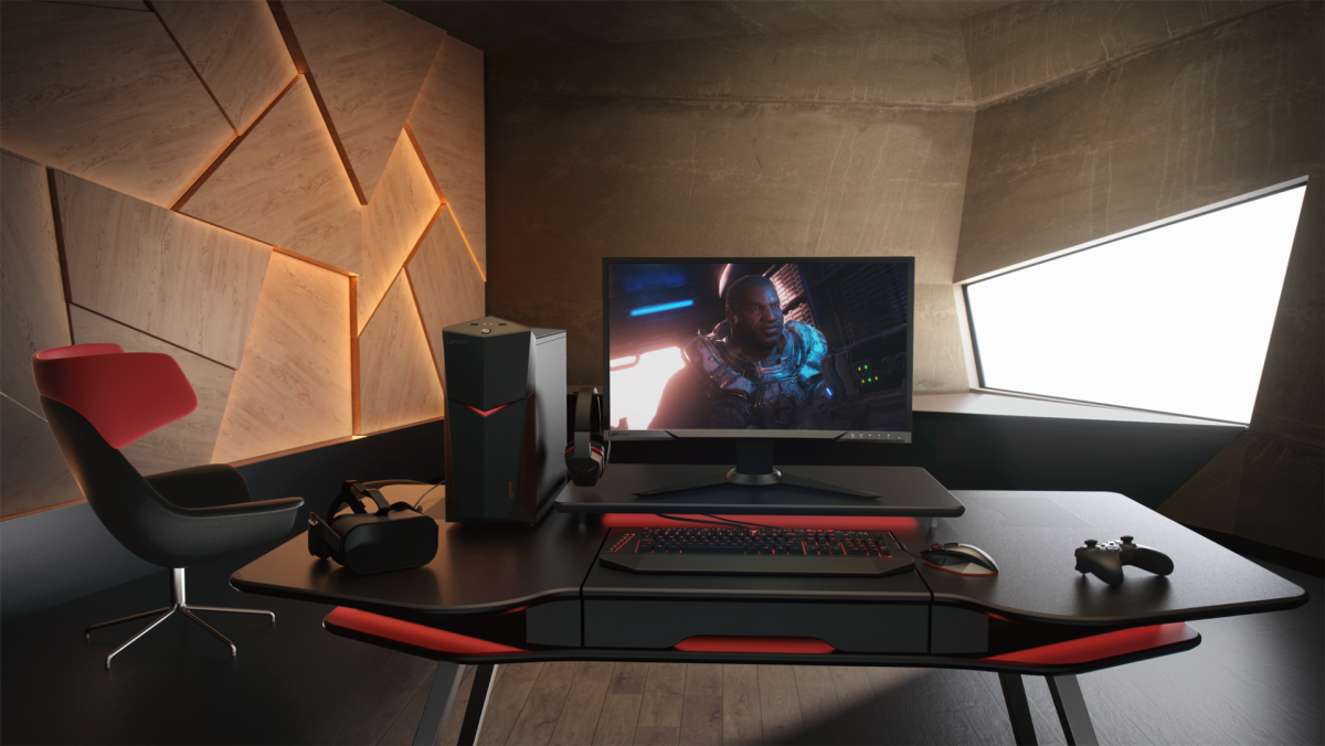 The Lenovo Legion Y520 Tower packs up to 16 GB DDR4 RAM, and for storage there’s a 256 GB SSD and a 2 TB hard drive