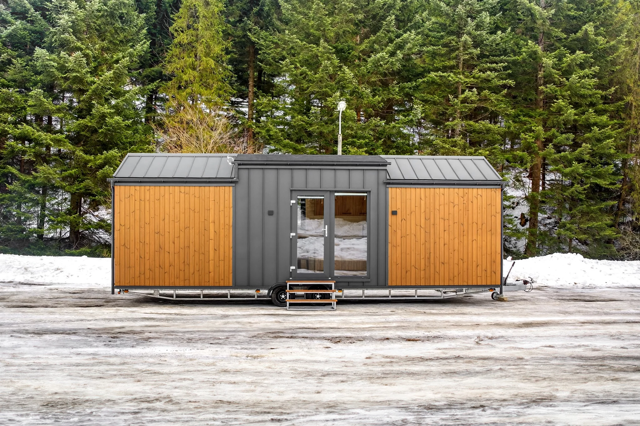 The Justine, by Craft House, is a single-floor tiny house designed for full-time living