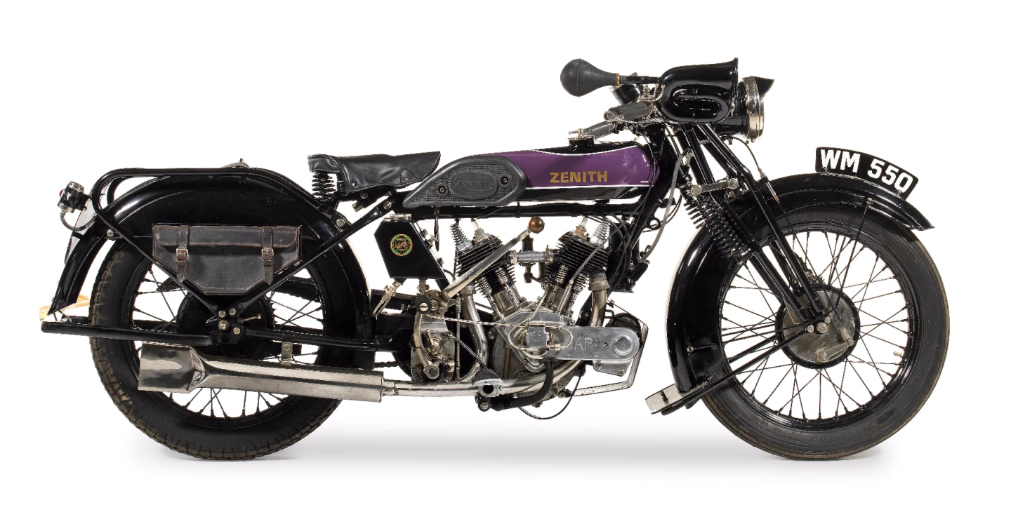 1927 Zenith-JAP 678cc Model 6-80, Price: £27,600 ($36,669), Auction Description