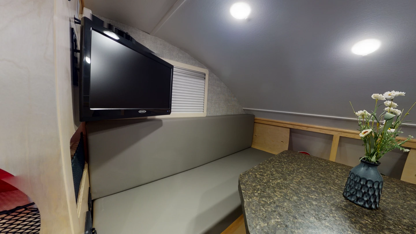 19-in TV on swivel mount