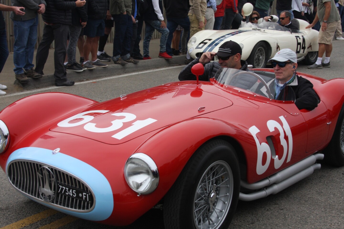 The winner of the Briggs Cunningham Trophy and second in Class O3 (Postwar Sports) was this 1955 Maserati A6GCS Frua Spyder, owned by Jonathan Feiber & Heather Buhr, Atherton, California