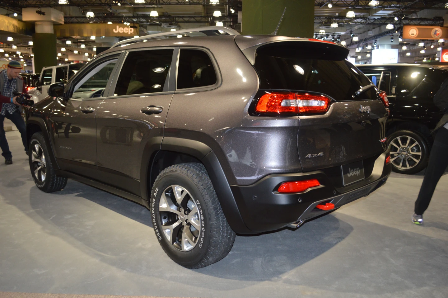 LED tail lamps provide a focal point of the rear fascia