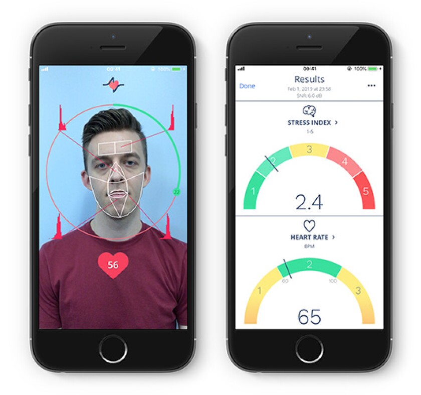 An app using the technology, called Anura, is currently available but it only tracks heart rate at this stage