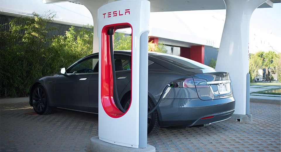 Batteries for EVs like this Tesla Model S could be getting cheaper and more plentiful, once the Gigafactory is in full swing