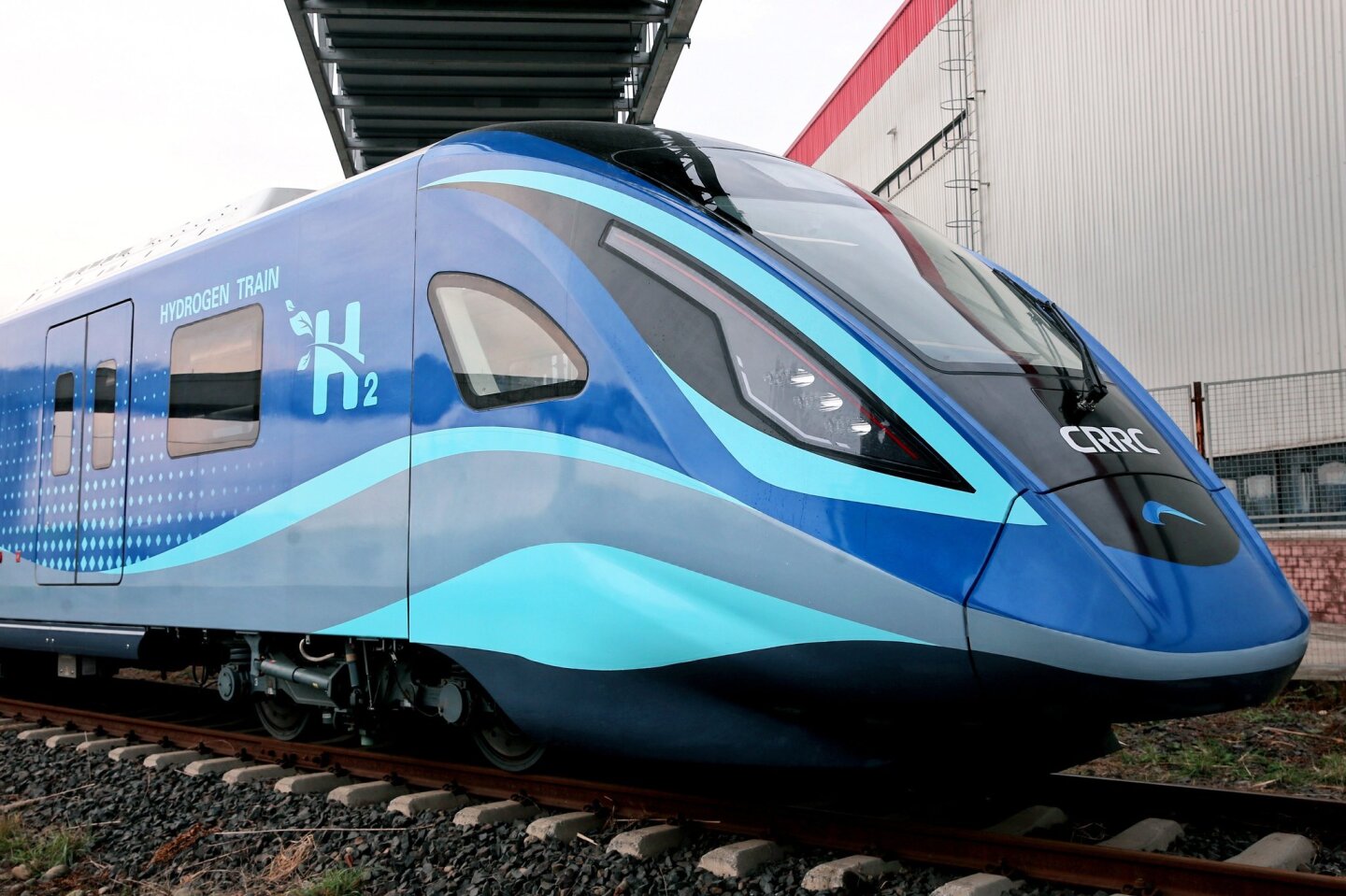 The four-car train can reach 160 km/h, making it the fastest train of its kind in the world.