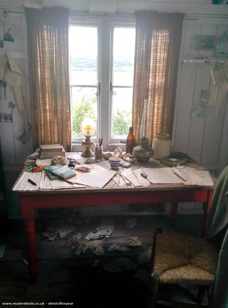 The Writer's shed was the shed used by Welsh writer Dylan Thomas to work on some of his most famous works