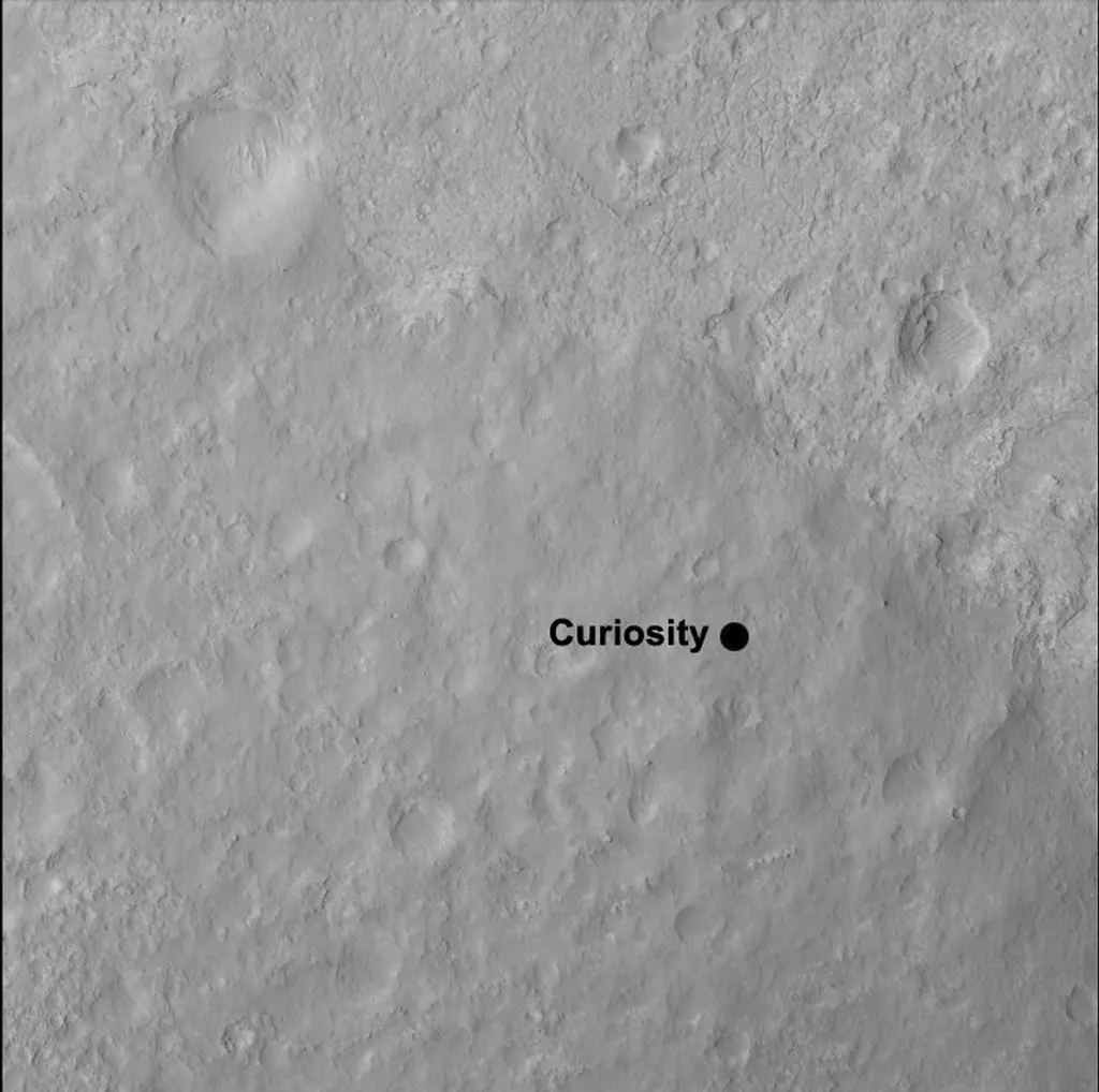 Curiosity's landing spot