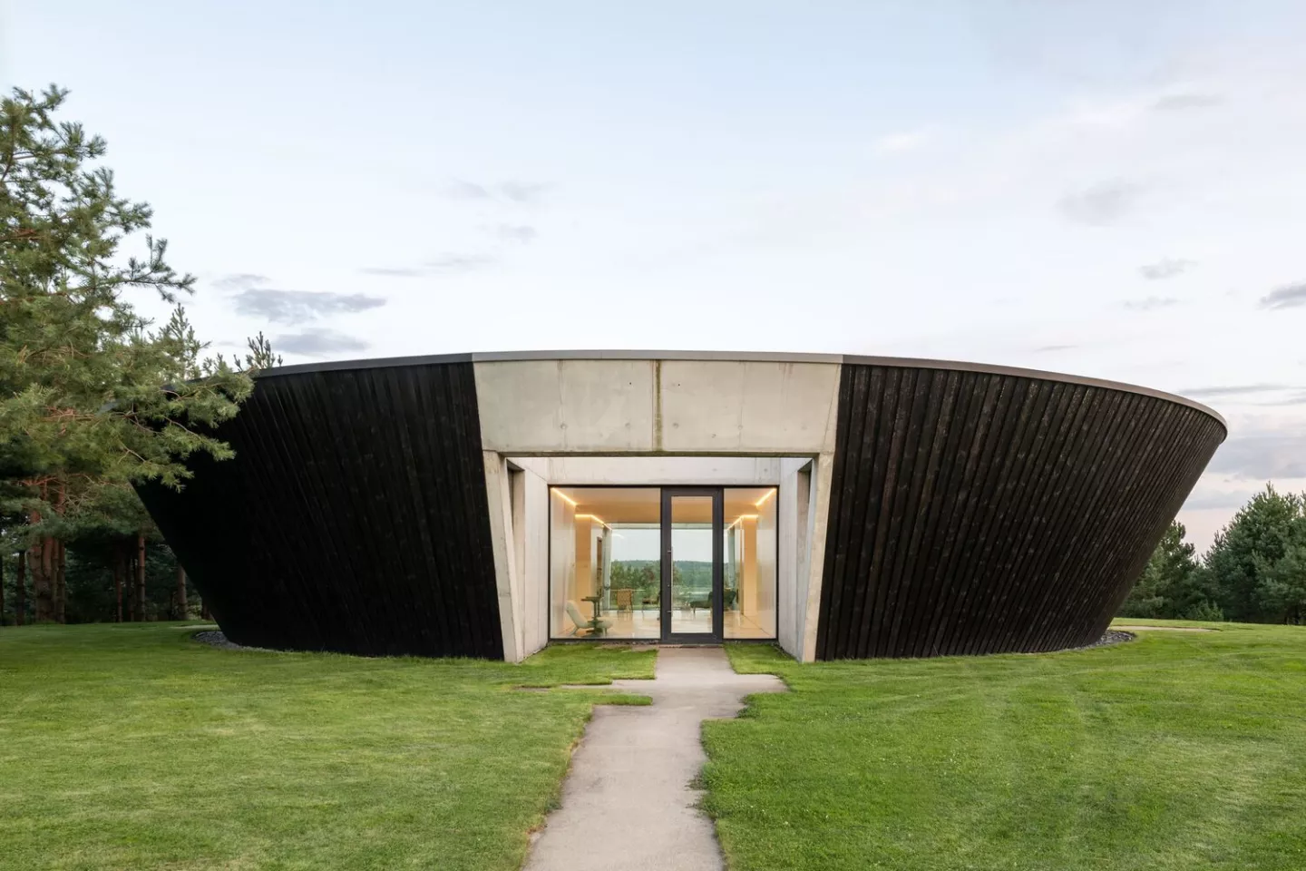 A seamless blend of modern architecture and natural surroundings