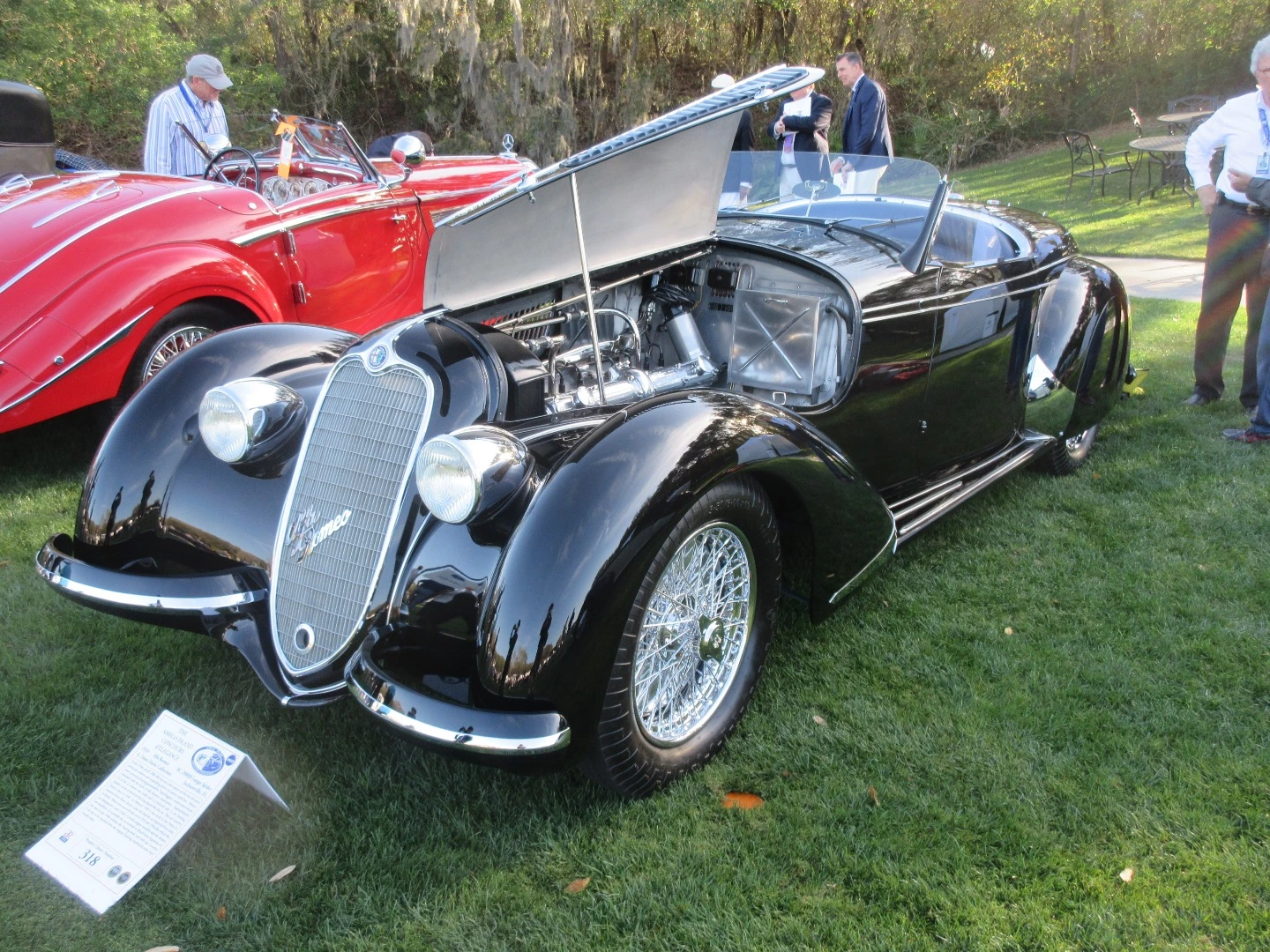 The winning 1939 Alfa Romeo 8C 2900B Spider by Touring from the 2017 Amelia Island Concours de Sport