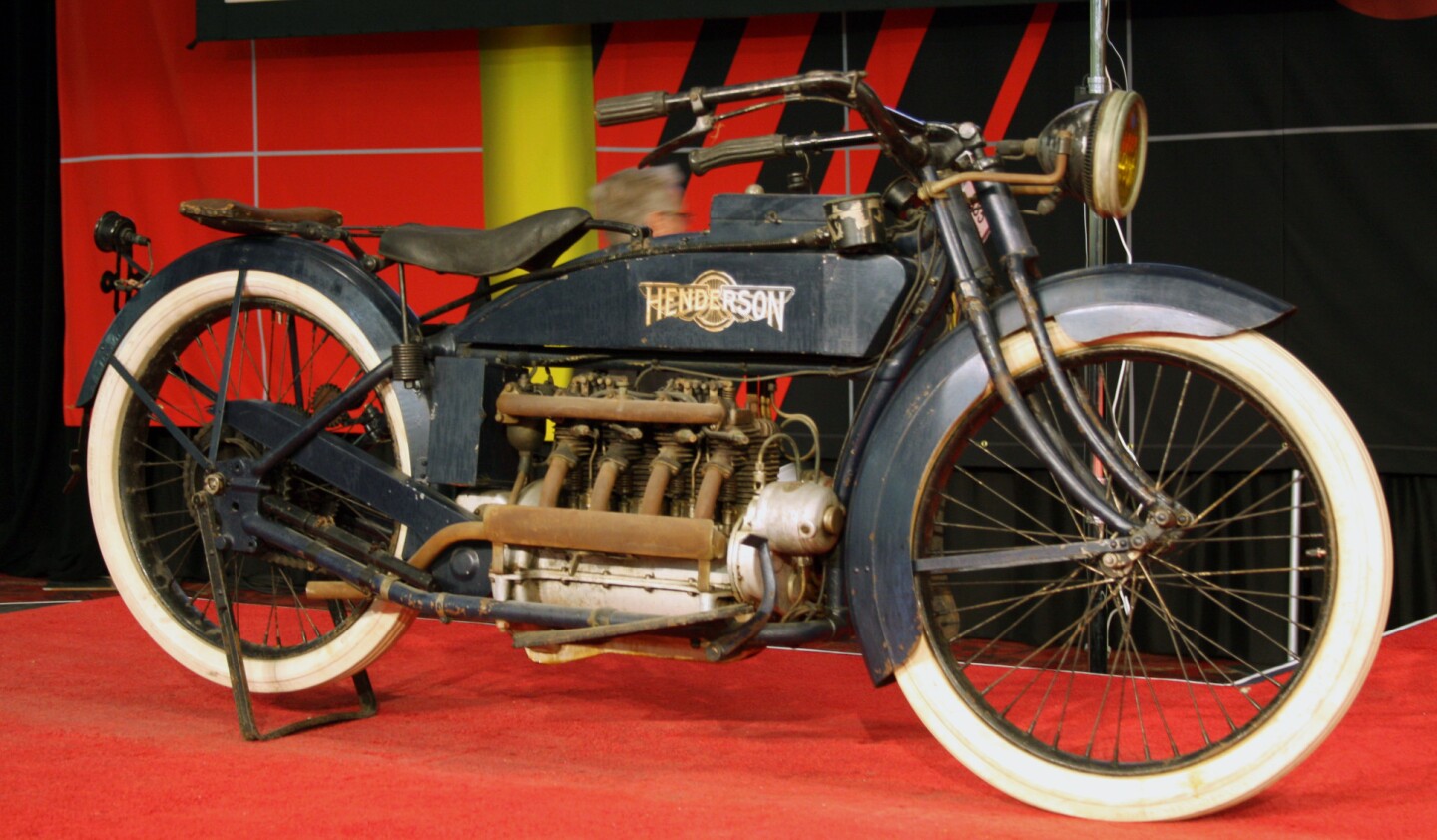 This 1917 Henderson is an older restoration, but incorporates the ‘generator’ option for the Model G which was a very expensive upgrade and hence very rare. Only six of these machines are believed to exist and this bike is also one of six bikes purchased by E.J. Cole from the Steve McQueen estate. Lot S85 was estimated to fetch between $135,000 and $175,000 and sold for $132,000.