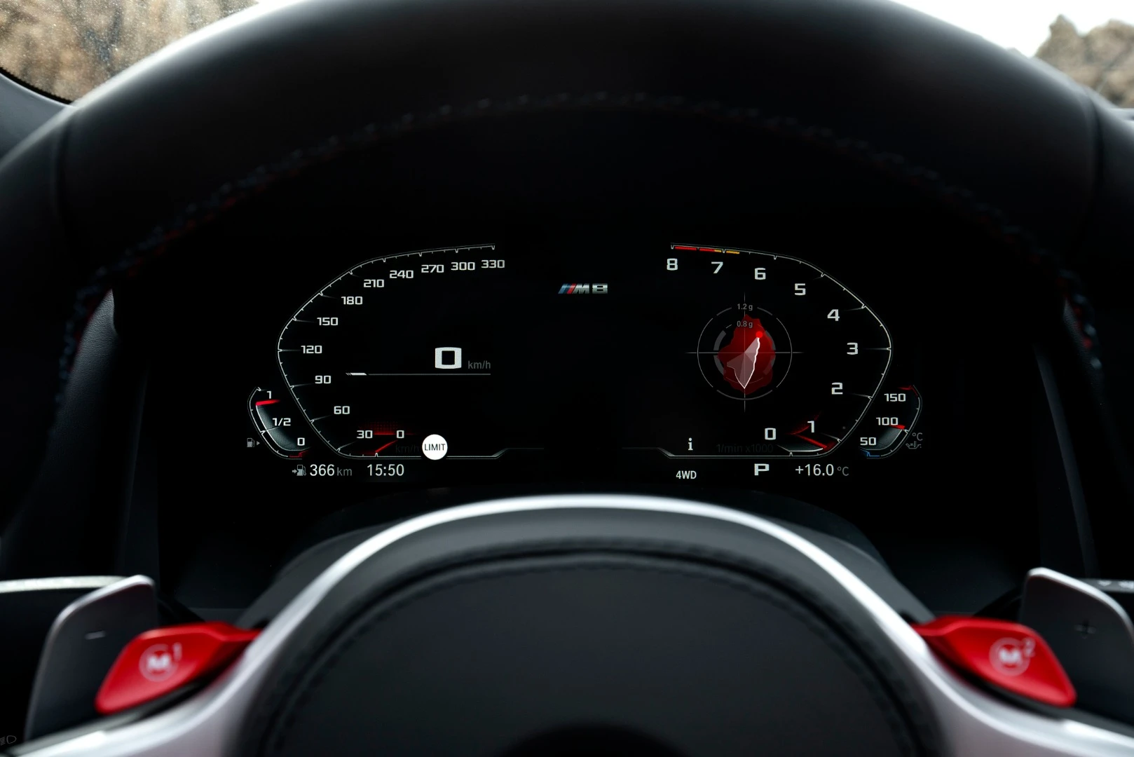 Dash changes depending on which "M Mode" you're in