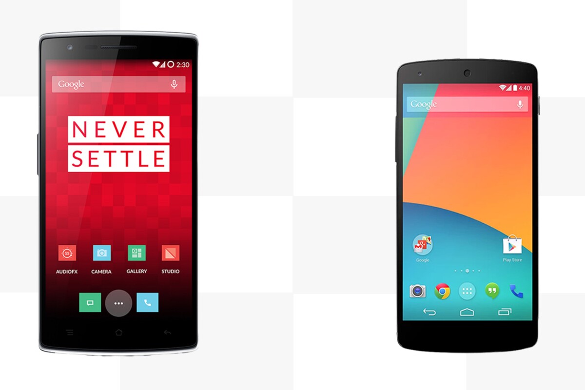 Gizmag compares the features and specs of the new OnePlus One and Google/LG Nexus 5