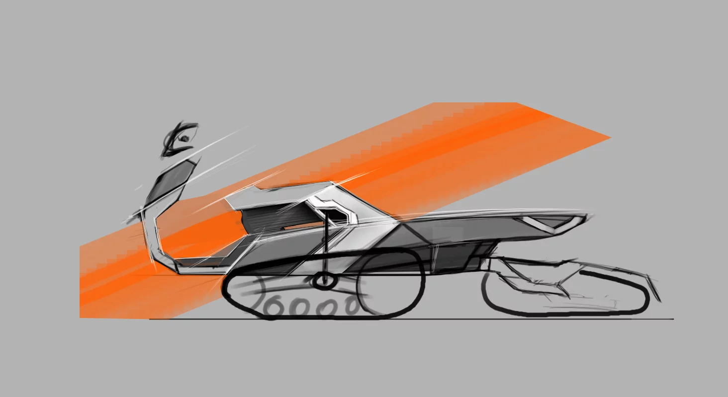 Another early design concept sketch for the Ardenner
