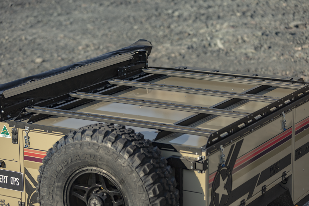 Patriot designed its own aluminum roof rack to make the X1-N its most versatile trailer yet