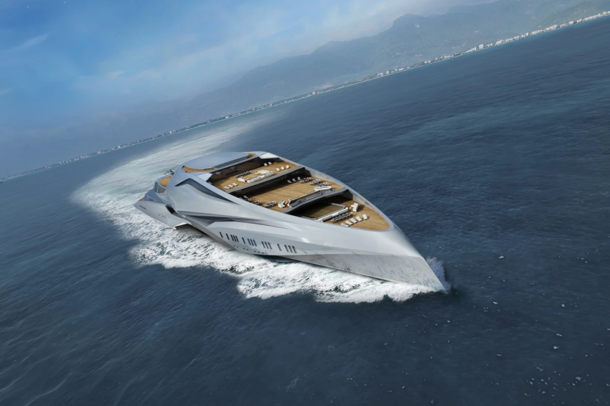 If built, the 229-meter (751-ft) Valkyrie would become the largest yacht in the world