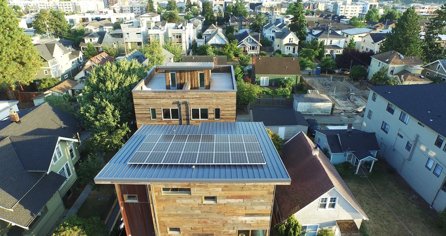 The photovoltaic array is required to ensure the house can achieve zero energy status