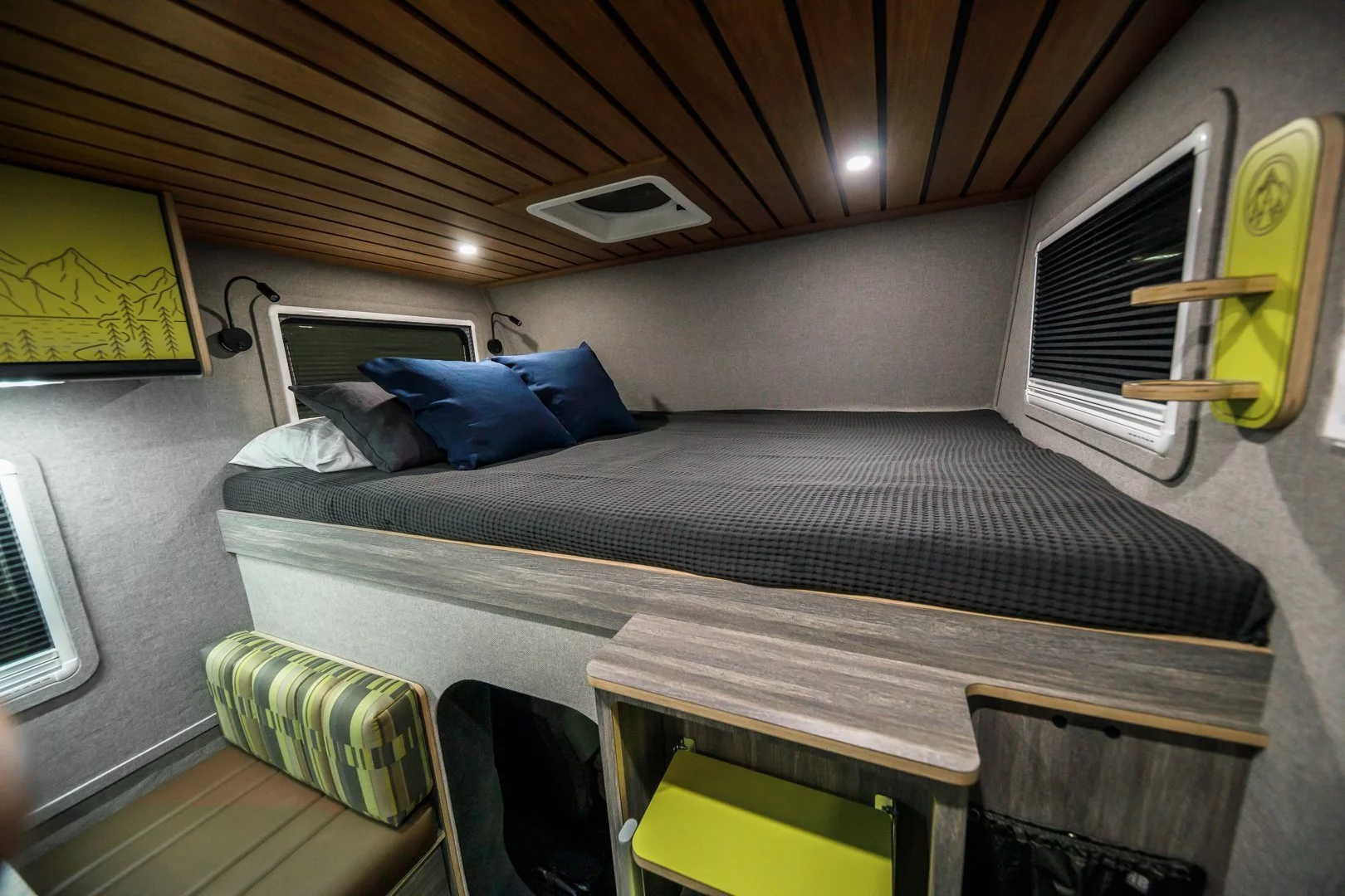 Stepping up to the alcove bed