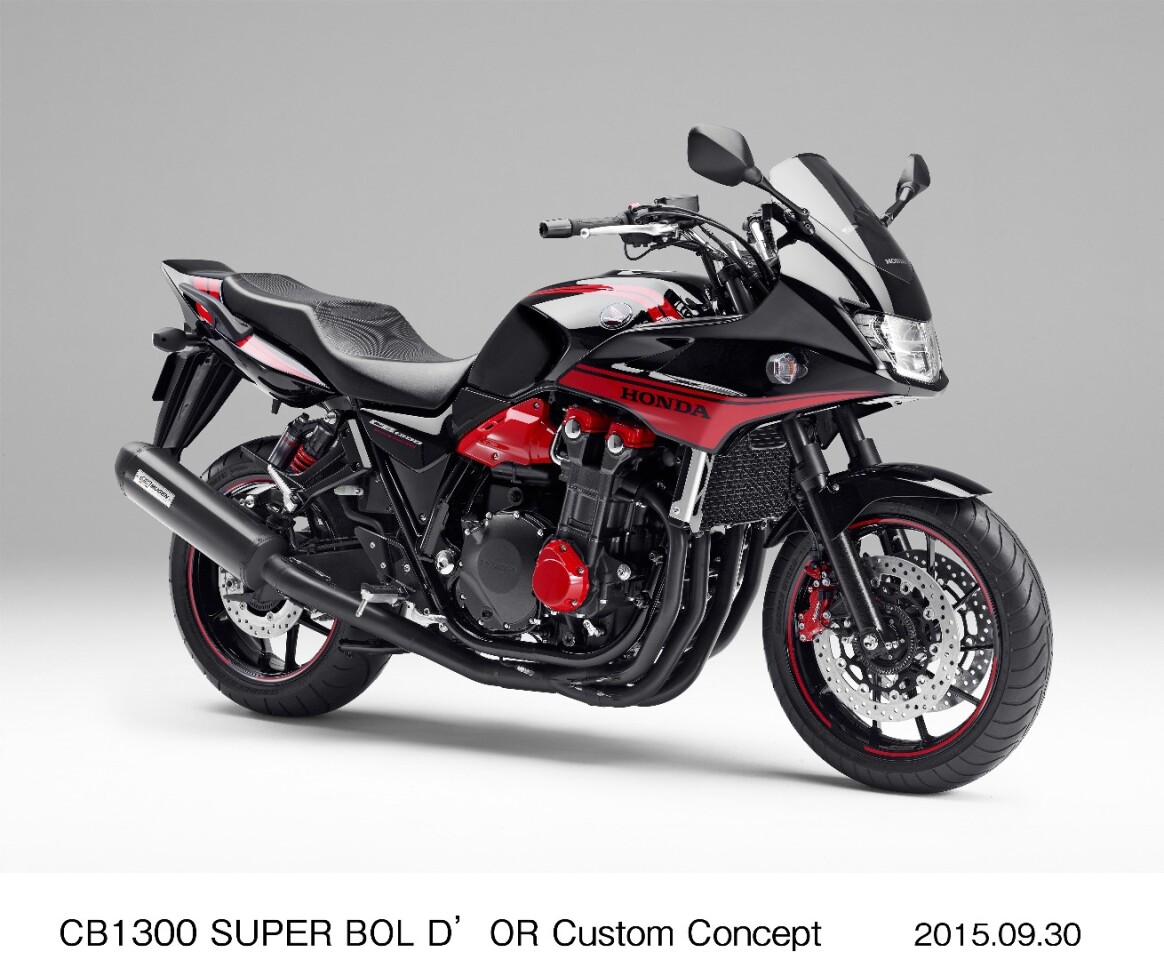 The Honda CB1300 Super Bol D’ Or Custom Concept seems to be nothing more than a color scheme with a special exhaust