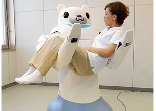 RIBA the robot nurse can lift and carry patients up to 61kg/134lbs