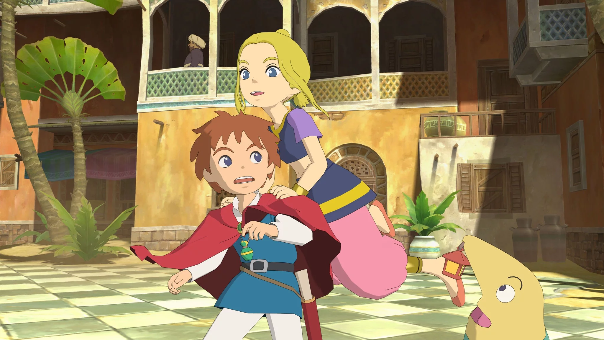 Level-5's Ni no Kuni: The Wrath of the White Witch successfully recreates the hand-drawn look of Studio Ghibli's animated films in-game