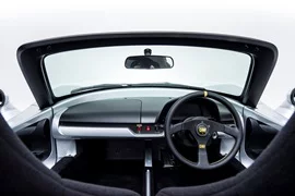 A conventional windshield on the Tommykaira ZZ