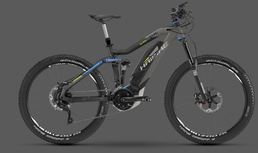 Introduced at this year's Eurobike Show, the Haibike Sduro AllMtn Pro has a Yamaha e-drive and e:i shock