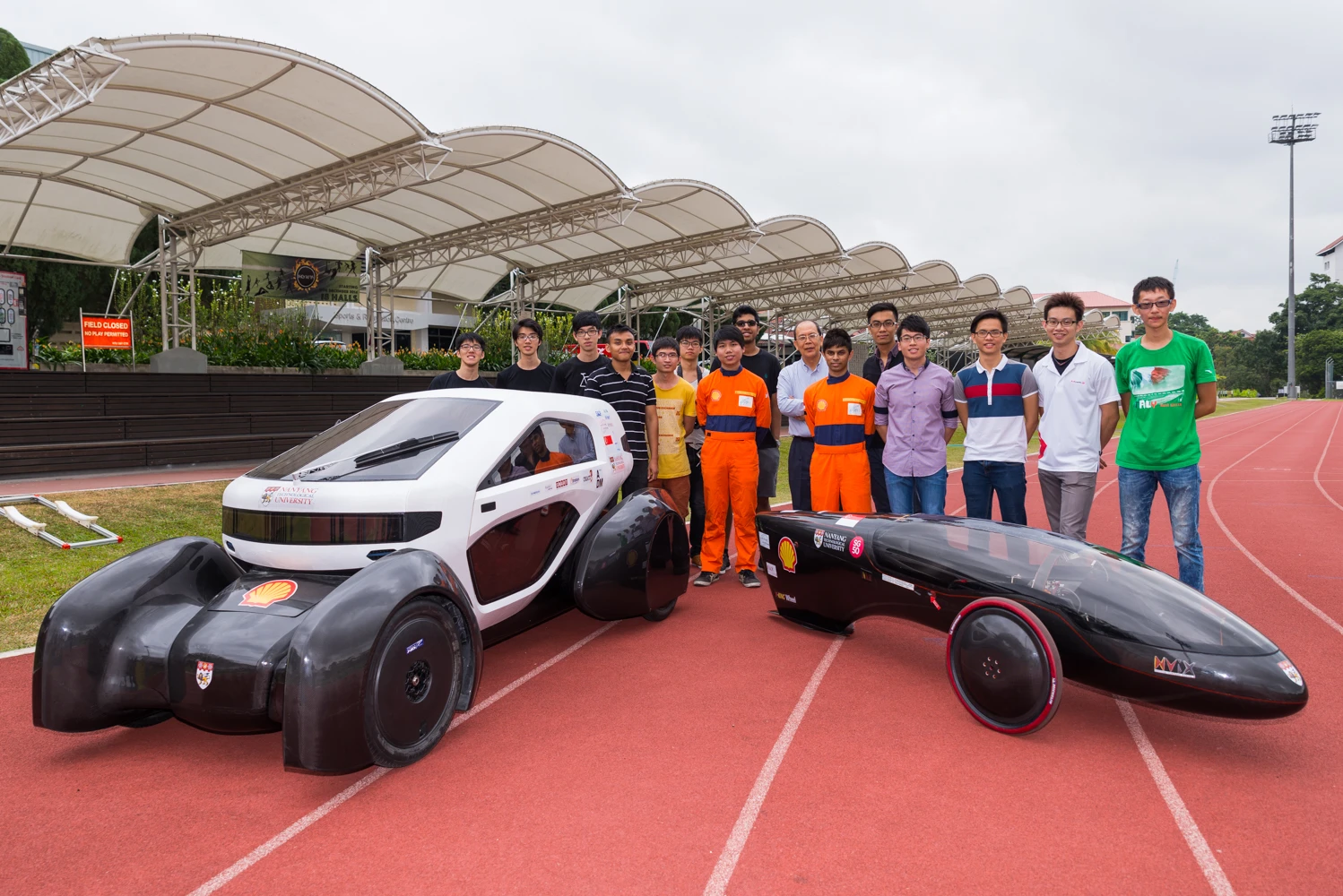 The NV 8 weighs 120 kg (265 lb) without a driver, while the NV 9 weighs 42 kg (93 lb) (Photo: NTU)