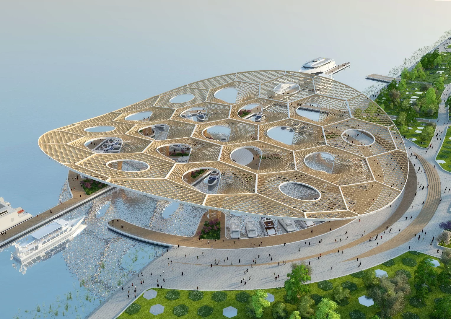 The Yeoui-Naru ferry terminal would be 100 percent powered from renewable sources