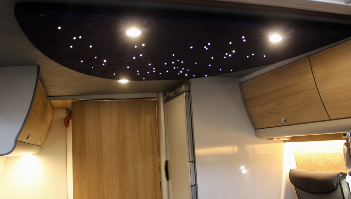 This particular StarCamper had a starlight headliner similar to what we've seen in luxury vehicles