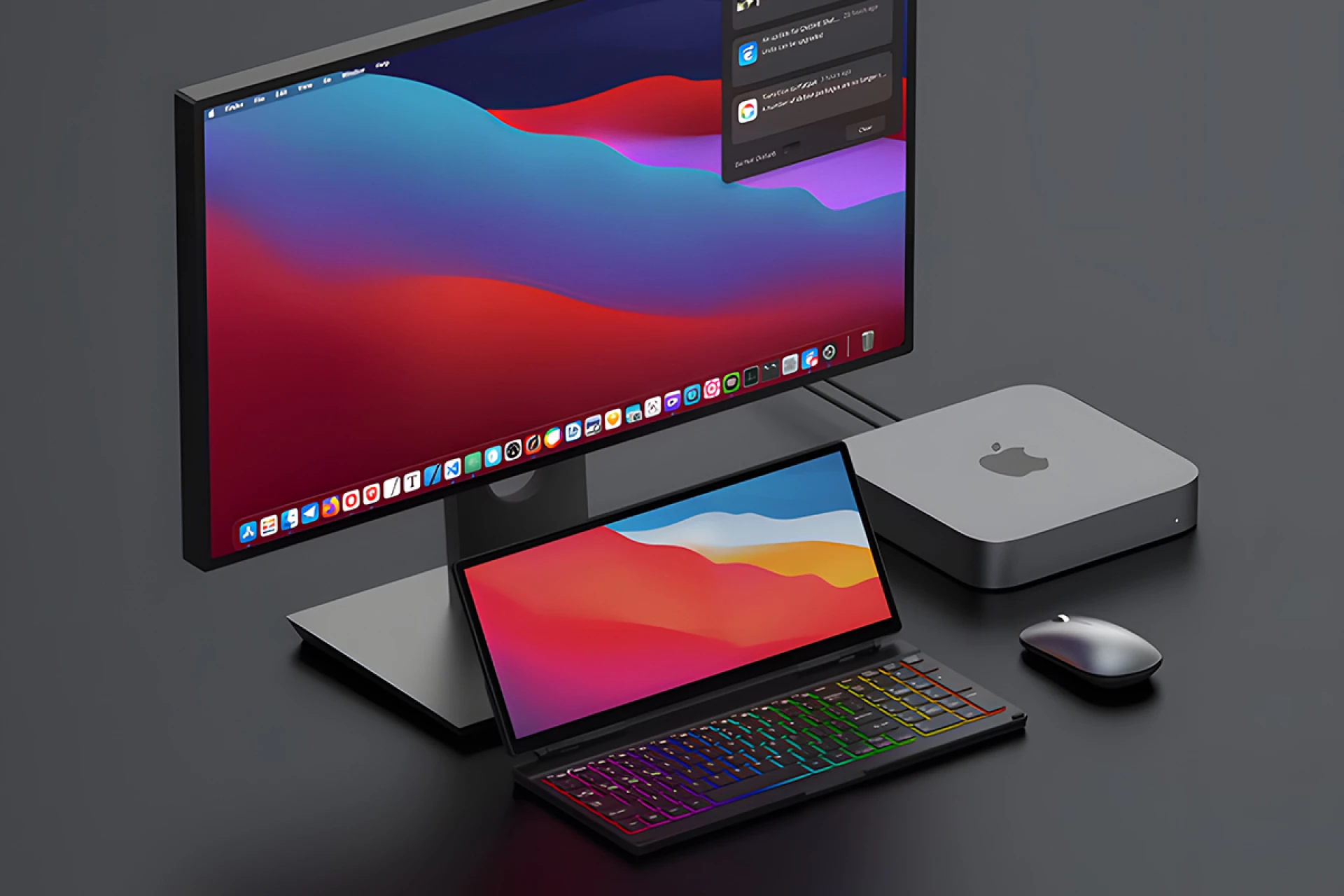 Portable keyboard with touchscreen boosts productivity