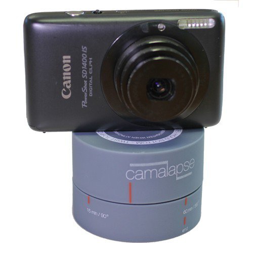 The Camalapse, with a Canon point-and-shoot camera mounted on top