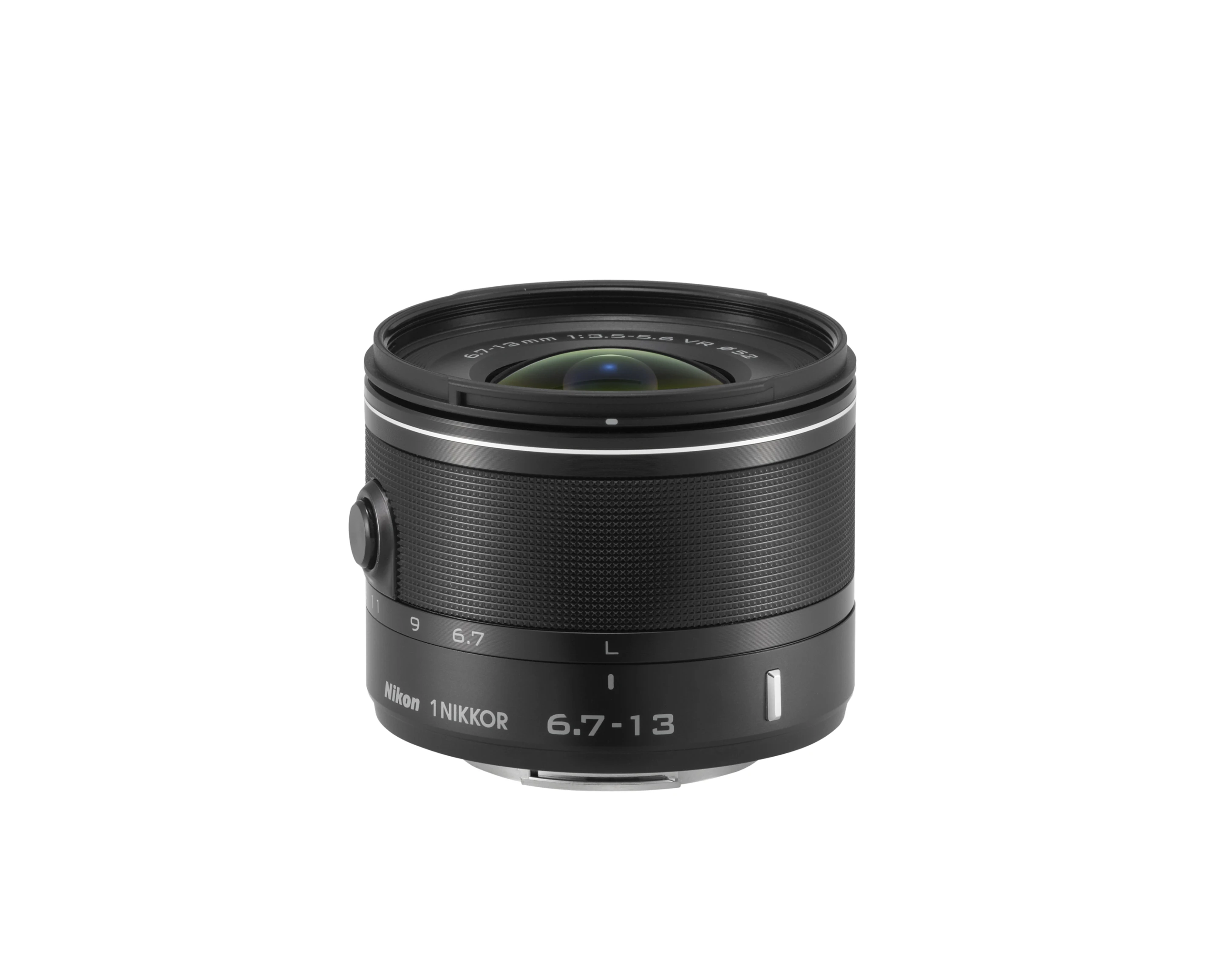 Three 1 NIKKOR lenses have also been previewed including a 6.7-13mm f/3.5-5.6 ultra wide-angle zoom lens (equivalent to 18-35mm in 35mm format) with VR