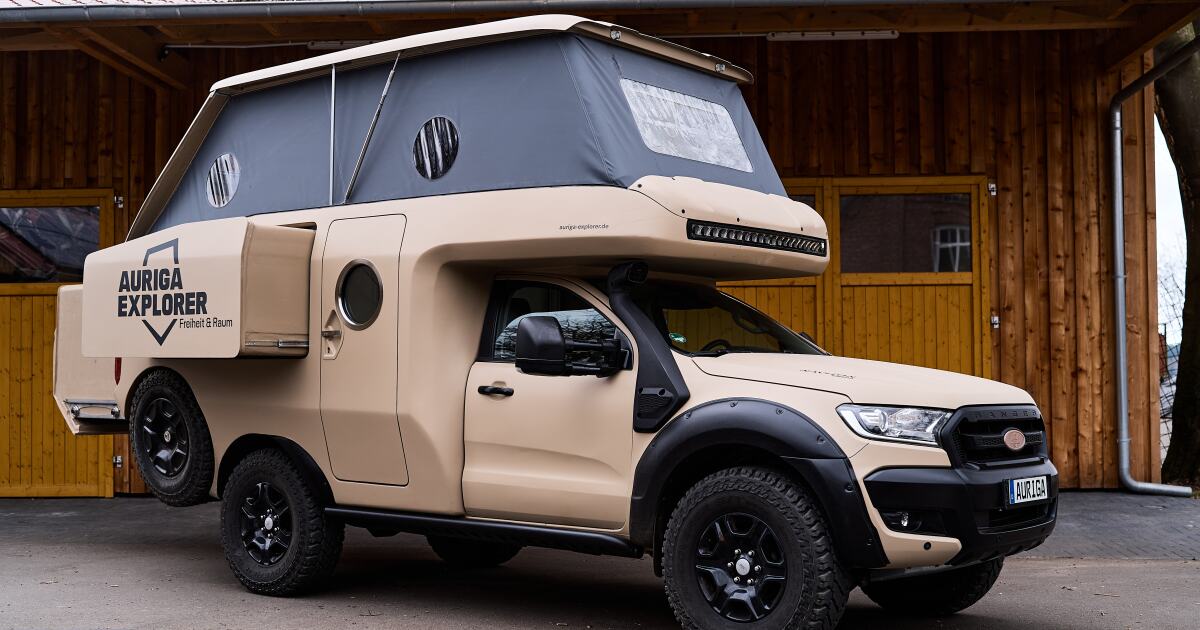 Fast, athletic Ford camper truck pops out in 4 directions to live big Fast, athletic Ford camper truck pops out in 4 directions to live big