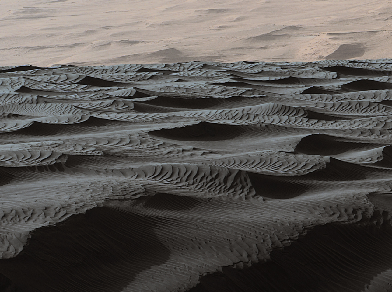 Martian sand dunes