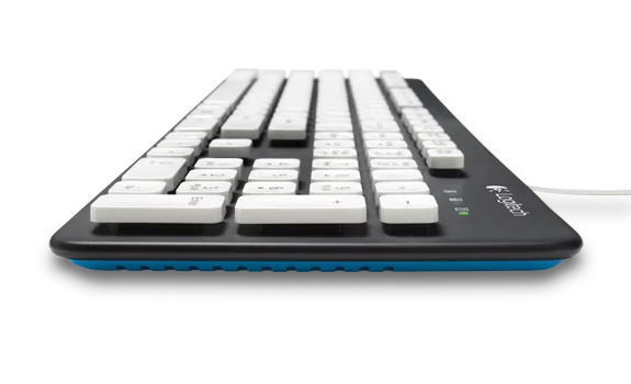 Logitech's new K310 keyboard is designed to be hand-washed in a sinkful of water thanks to a durable design and drainage holes on the bottom