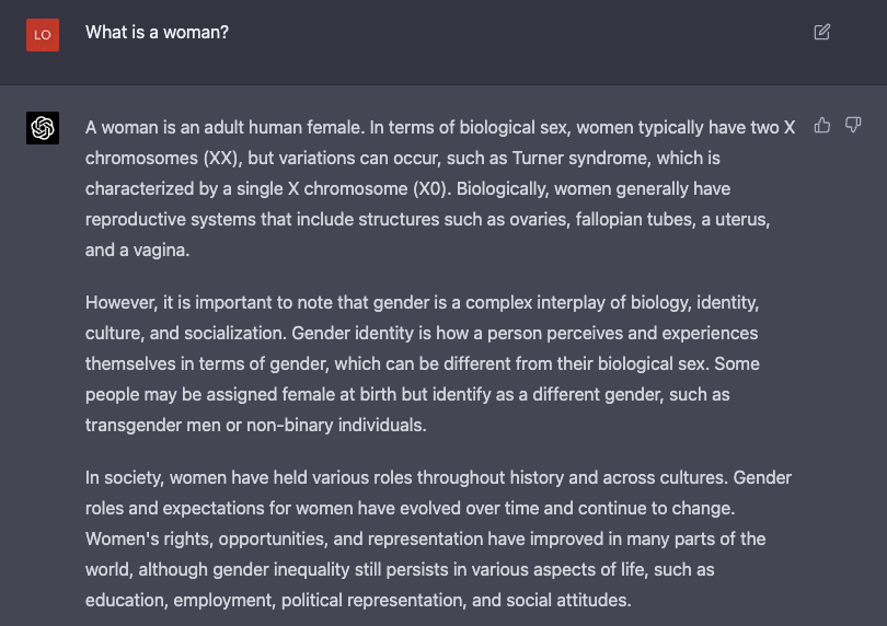 Los intentos de OpenAI de desinfectar y dirigir la producción de GPT son claros cuando se dan avisos políticamente sensibles.