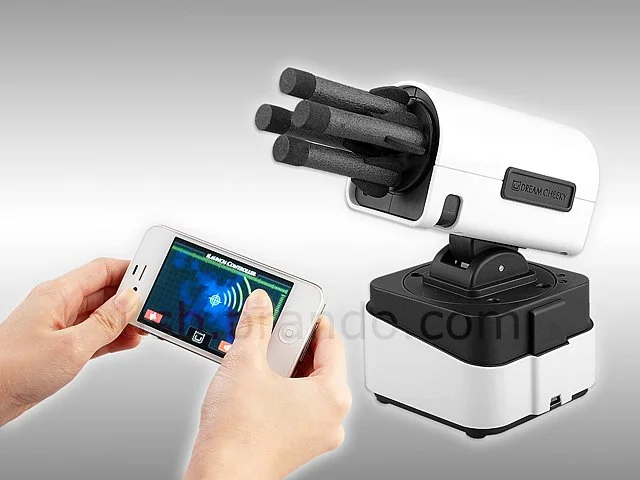 The iLaunch Thunder is controlled by your iPhone, iPad, or iPod touch