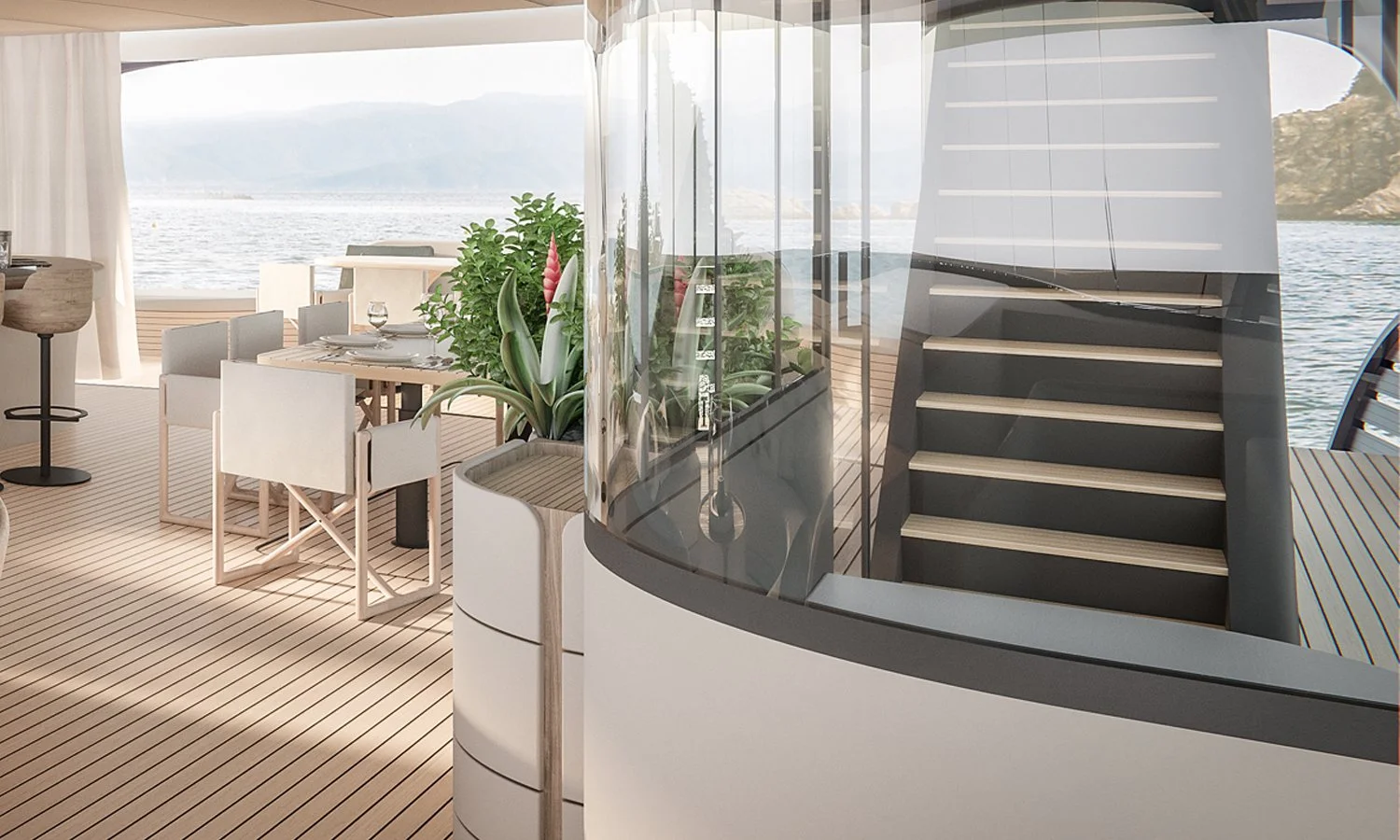 SolarImpact interior staircase