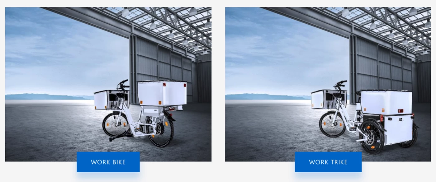 DPDHL has massively reduced its environmental footprint by replacing mail delivery scooters across Germany with electric bicycles and trikes made by StreetScooter