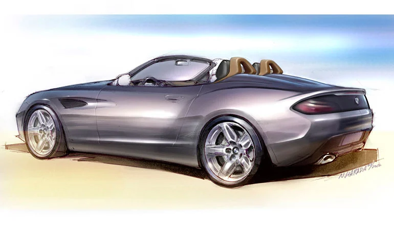BMW Zagato Roadster design sketch