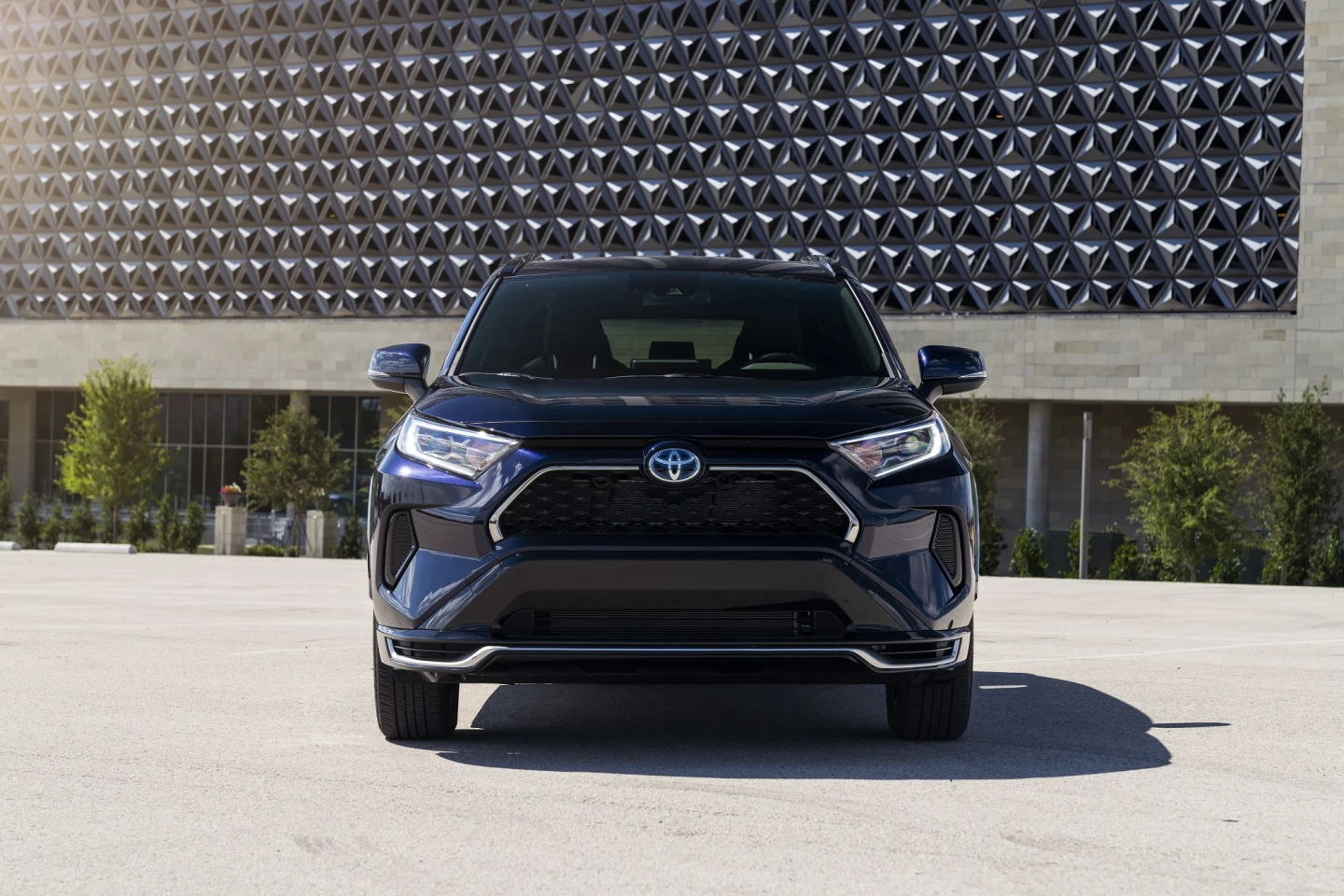 Differences between standard RAV4 models and the plug-in RAV4 Prime (shown) are mostly found in the grille and front fascia
