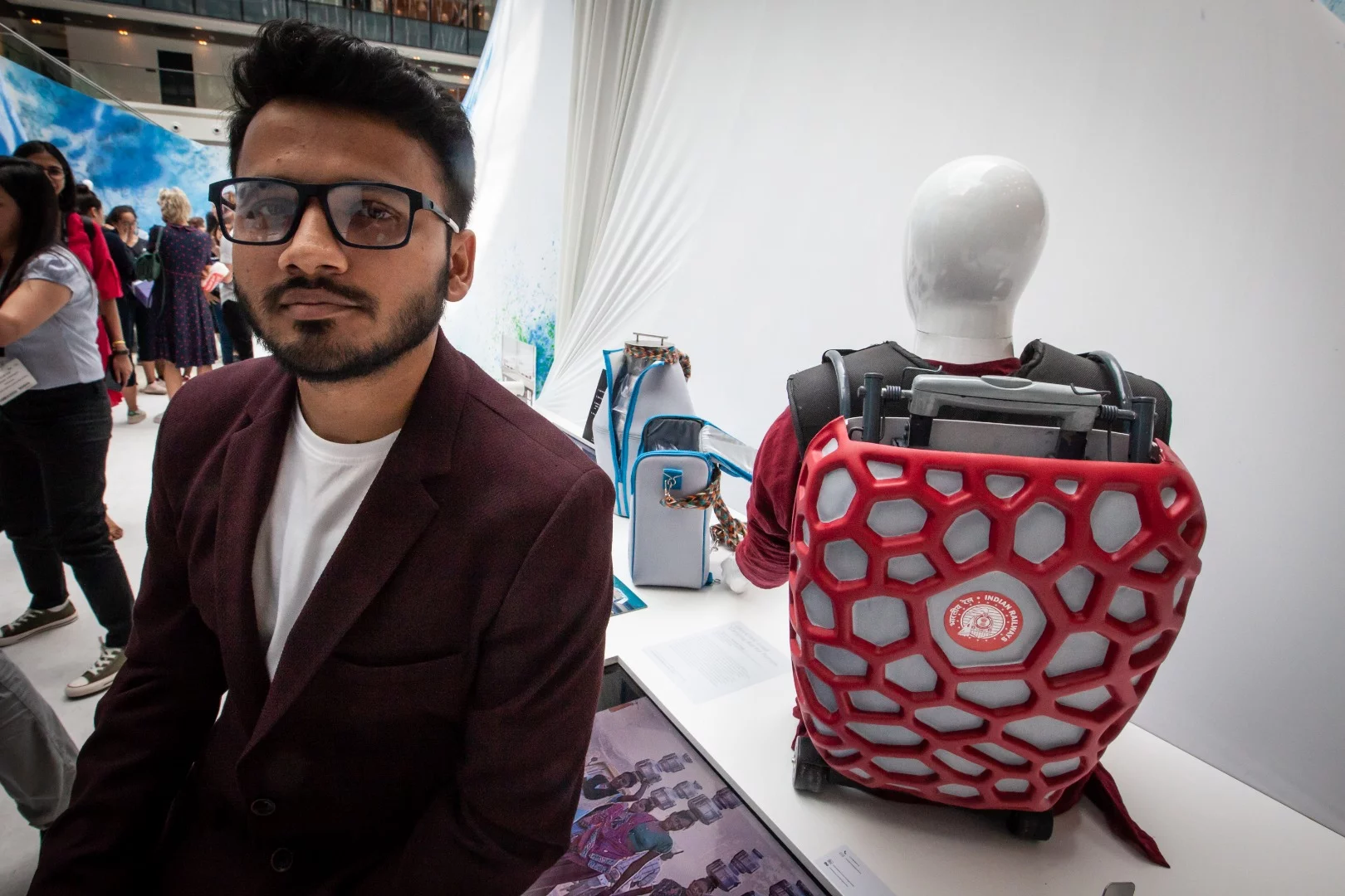 Rishabh Singh from the Indian Institute of Technology has designed a special backpack to lighten the load for Indian porters
