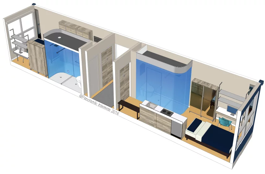 Architectural render of the MicroPAD interior