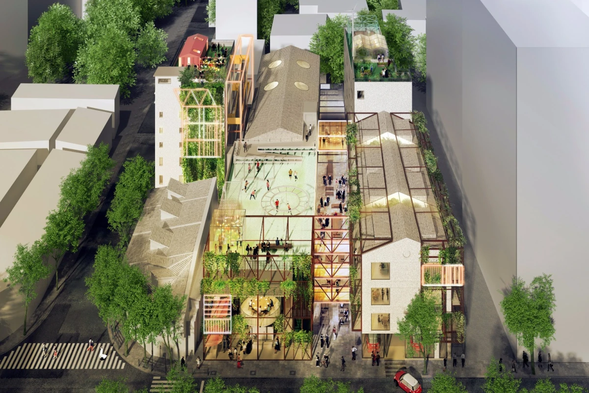A group of six buildings will be transformed to include a series of living clusters made up of two to 10 units each, featuring communal living and kitchen zones